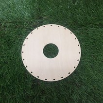 라탄 공예 재료 자작나무 합판 원형 휴지 두루마리 케이스 만들기 15cm diy