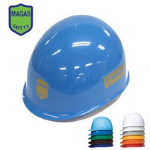 D [국제 안전모 MP 자동] 12색상 원형 외부충격강화 안전모자 안전 모자 건설현장 사계절 안전용품 DO, 연청색