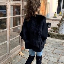 여성 럭셔리 모조 여우 모피 조끼 플러시 버전 가을 및 겨울
