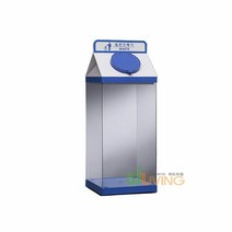 키밍 / 우유팩형 투명휴지통(50L/305x305x800), 캔병류