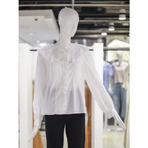 지컷 빅 카라 러플 블라우스 7252360003