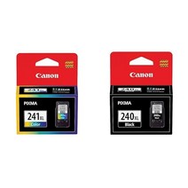 Canon 캐논 CL241XL 컬러 잉크 카트리지 MG3620 MG3520 MG4220 MG3220 MG2220 MG4120 MG3120 및 MG2120과 PG240XL 블랙 MG
