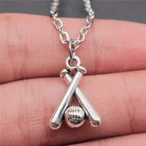 야구 스포츠 펜던트 목걸이 Dropshipping 2 색 19x13mm 쥬얼리 여자