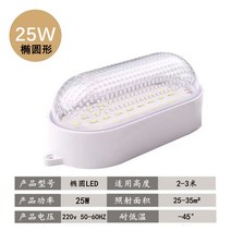 냉동창고 LED 투광기 방수 램프 냉장 조명 냉동고, 타원형 조명 25W