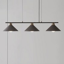 공간조명 케니아 3등 펜던트 식탁조명 그레이, 그레이(12W주백색 X 3개)
