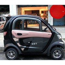 소형 전기차 사륜 미니 전동차 1인용 미니카 출퇴근, 핸들바자동차+50A리튬배터리세트는약65km