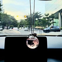 카로이스 플라워 룸미러디퓨저 자동차방향제, 블루-블랙베리앤베이