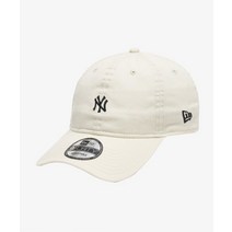 ERA MLB 워시드 미니 로고 뉴욕 양키스 언스트럭쳐 볼캡 크림 940UNST MLB MINI NEYYAN WINCOR