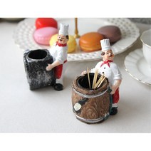 솥 오크 통 들은 주방장 이쑤시개 꽂이 2P세트 안전 판촉용 수납 업장 매대 이쑤시개보관 집들이선물 업소, 1개