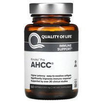 퀄리티오브라이프랩스 AHCC RX 300mg 소프트젤 60정, 6병