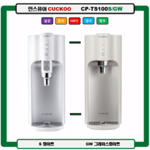 CP-TS100S/GW CUCKOO 100도 끓인물 정수기 자동살균 (최신정품 A/S 필터배송 조리수설치-무료), TS100DS(다크실버), 미설치(X)