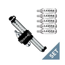 리자인 LEZYNE 프레셔 드라이브 CFH 그레이 + 16g CO2 카트리지 5개 Pressure Drive CFH Grey + 16g CO2 x5 인슐레이터 자전거 펌프