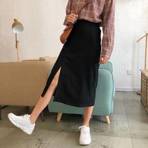 로즈드림LK 롱 스커트 가을 루즈핏 치마 데일리 트윈룩 시밀러룩 207
