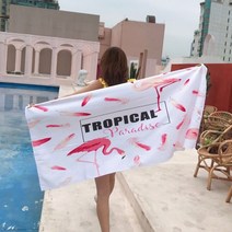 조앤 썸머 비치타올 4종 대형 극세사 수건, 러블리핑크