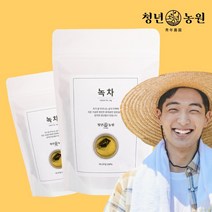 청년농원 제주 녹차 티백 100% 국산 순수 제주 녹차잎로 만든 건강차, 50g, 50개입, 2개
