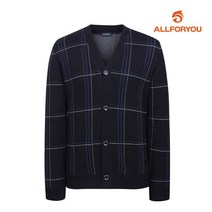 올포유 남성 체크 니트 가디건 AGSCK8161-915 G