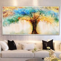 안묵 보석십자수 행운 재물운 나무 대형 보석십자수 재료 만들기 세트 비즈 공예, 200x100cm
