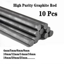 납땝 용접봉 검은 탄소 막대 흑연 전극 실린더 바 100mm 산업용 고온 전도성 10 개, 06 10 pcs 12x100mm