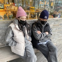 남녀공용 포근한 패딩 조끼