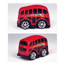 해외명차 미니어쳐카 자동차모형 모터맥스 4인치 런던버스 풀백카, 단일