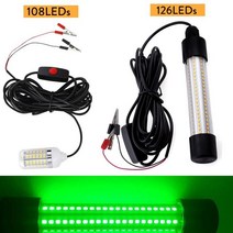 볼락집어등 수중집어등 led집어등 갈치집어등 집어등 LED 수중 조명 램프 12V 방수 잠수정 야간 낚시 보트, 02 green_02 126LEDs