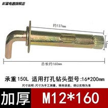 앙카 더운 물 속빈 벽 전용 고정 전기온수기 후크 볼트 4959182395, M12*160 1즈 맡다 150L 타