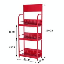 약국 슈퍼마켓 디스플레이 선반 진열대 매대 편의점, 레드 60x30x150 3층