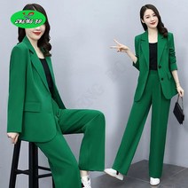 SHENGBO여성 정장 아우터 팬츠 투피스 가을 캐주얼 워크 세트001QDR112266