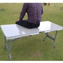 캠핑테이블 캠핑용테이블 야외평상 밥상 서스테이블 라이프타임테이블 접이식테이블 경량테이블, 주황색 철제 테이블_1669089