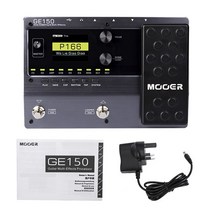 멀티이펙터 mooer ge150 디지털 튜브 앰프 모델링 기타 멀티 이펙트 페달 프로세서 55 앰프 모델 9 이펙트 유형 루프 녹음80s 음향이펙터 7, 영국 플러그
