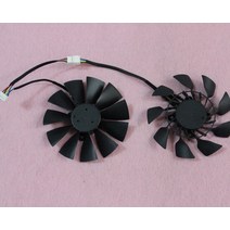 R224 FD10015H12S 95mm 비디오 카드 듀얼 팬 교체 4x28mm 12V 0.55A 5Pin ASUS GTX780 Ti R9 280X 290, 한개옵션0