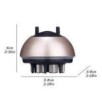 두피 빗 마사지 브러쉬 의학 두피 용 두피 도포기 빗 모발 두피 마사지 헤어 케어 액체 가이드 빗 헤어 빗 브러시 모발 성장 촉진, 금