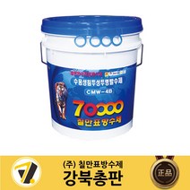 칠만표 외벽용 수용성 고침투 투명발수제 4L(+장갑 붓) CMW-4B 주택 건물 외벽방수