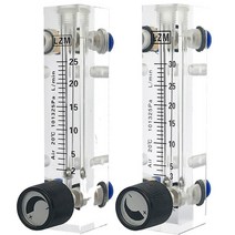 가스 유량계 LZM 기체 공기 유량 소형 에어 산소 질소, 0.5-5 L분당 - 공기 94mm