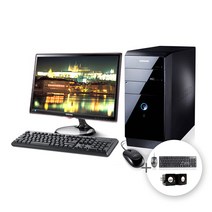 삼성 DB400T2A 3세대 i5 SSD HDD PC 랜덤 모니터 중고 PC 세트, 22인치 랜덤 모니터