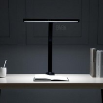 독서실 책상용 탁상 공부용 수험생 밝은스탠드 전등 LED, 블랙