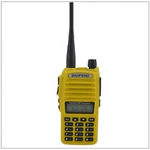 자가발전라디오 재난 휴대용 태양광워키 토키 baofeng 136 듀얼 밴드 VHF/UHF 174/400-520MHz 더블 PTT 5W, 04 Yellow_01 EURO