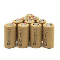 1.2v ni-cd sc1500mah sub c 고출력 10c 충전식 배터리 무전기 전동 공구 무선 전기 드릴, 4개