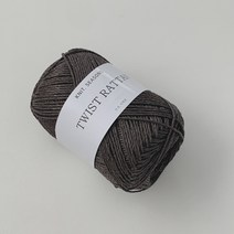 뜨개사계절 여름 코바늘가방실 라탄실, 스모키브라운1볼, 1개