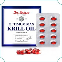 닥터브라이언 남극 크릴오일 500mg 오메가3 아스타잔틴 90소프트젤 3개월분