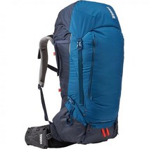 Thule 남성용 가이드포스트 백팩킹 팩 65L, Poseidon