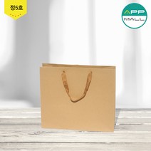 친환경 종이쇼핑백 크라프트 화이트100매, 100개, 크라프트(C-정5호)