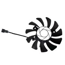 HA8010H12F-Z 75MM 2Pin Gtx1050ti GPU 쿨러 듀얼 팬 MSI Geforce GTX, 01 브라운