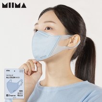 미마 올컬러마스크 중형 30개입, 스카이블루, 1개