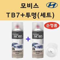 순정품 현대 TB7 팬텀블랙 스프레이 페인트 + 투명스프레이