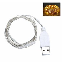 3m 방수 화환 요정 문자열 램프 실버 와이어 야간 조명 DE 용 USB 파워, W1