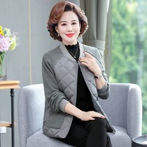 WHR 중년여성 겨울 패딩점퍼 자켓 숏 퀼팅 누빔 빅사이즈 편한 엄마 마담옷 40대 50대 60대