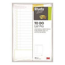 3M 스터디메이트 투두리스트660(102x149mm 45매 660) (노트/메모/점착/포스트/수업/필기/사무/오피스/문구/종이/점착식메모지/수첩/사무용품 추천)