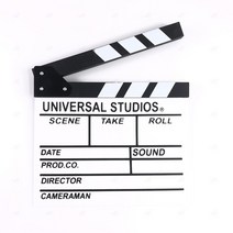 클래퍼 보드 영화 촬영 슬레이트 편집 소품 화이트대