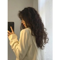 가발 여성 롱 헤어 롤 인싸템 미드 부 앞머리 내추럴 핍진 히든 헴라인 양털 울 옥 쌀 뜨겁다 전 넥 2676156275, 1, 리넨슬럽 송발망 앞머리 스타일